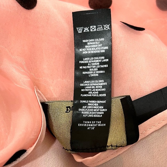 Dusty Daze Pink & Black Polka Dot Dress Womens Size L Large Sleeveless Tutu - Picture 8 of 8